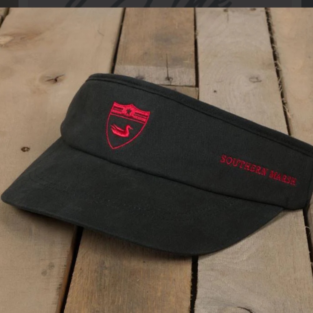 Southern Marsh Black Golf Sun Visor